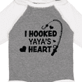 thumbnail image 4 of Inktastic I Hooked Yayas Heart with Fishing Rod Boys or Girls Long Sleeve Baby Bodysuit, 4 of 5