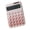 Pink, variant on Whaledi Stylish 12Digit Display Calculator Solar Battery Power Supply Portable Design