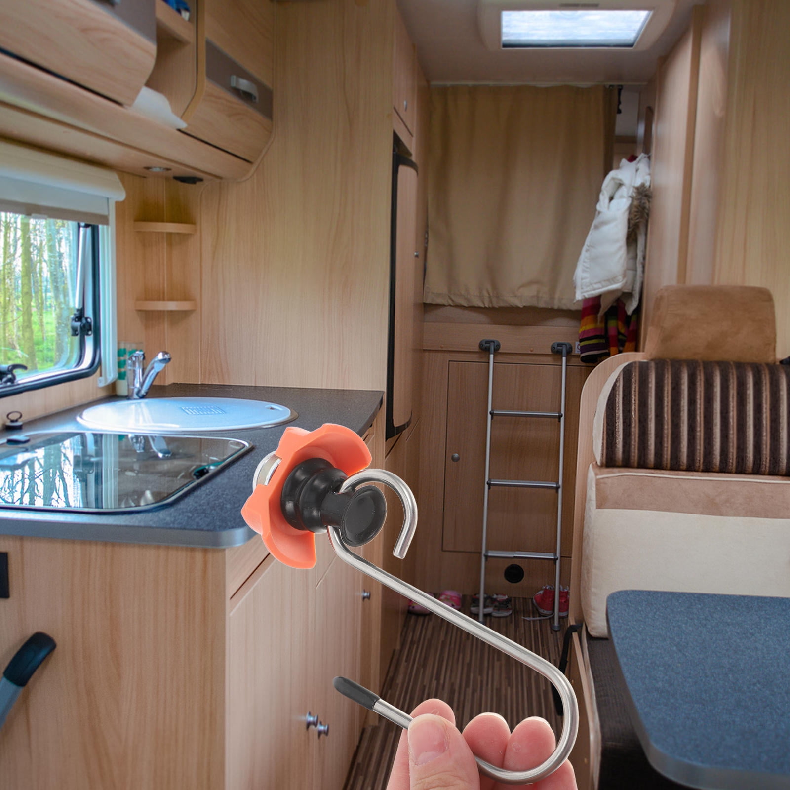 DEMACRIO Mount Aviation Rail Hook 8Set Multi Iron Plastic For Trailer Truck Cargo Management