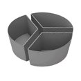 thumbnail image 1 of 2025 Slow Cooker Liners, Silicone Slow Cooker Divider (Gray), 1 of 5