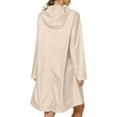 thumbnail image 4 of Veste d'Hiver pour Femmes, Anoraks Légers pour Hommes et Femmes Veste Extérieure pour Randonnée Coupe-Vent Respirant Imperméable de Voyage (Beige, m), 4 of 5
