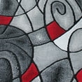 thumbnail image 6 of Masada Rugs Modern Contemporary Runner Area Rug, Red Grey Black. (32 Inch X 10 Feet), 6 of 6