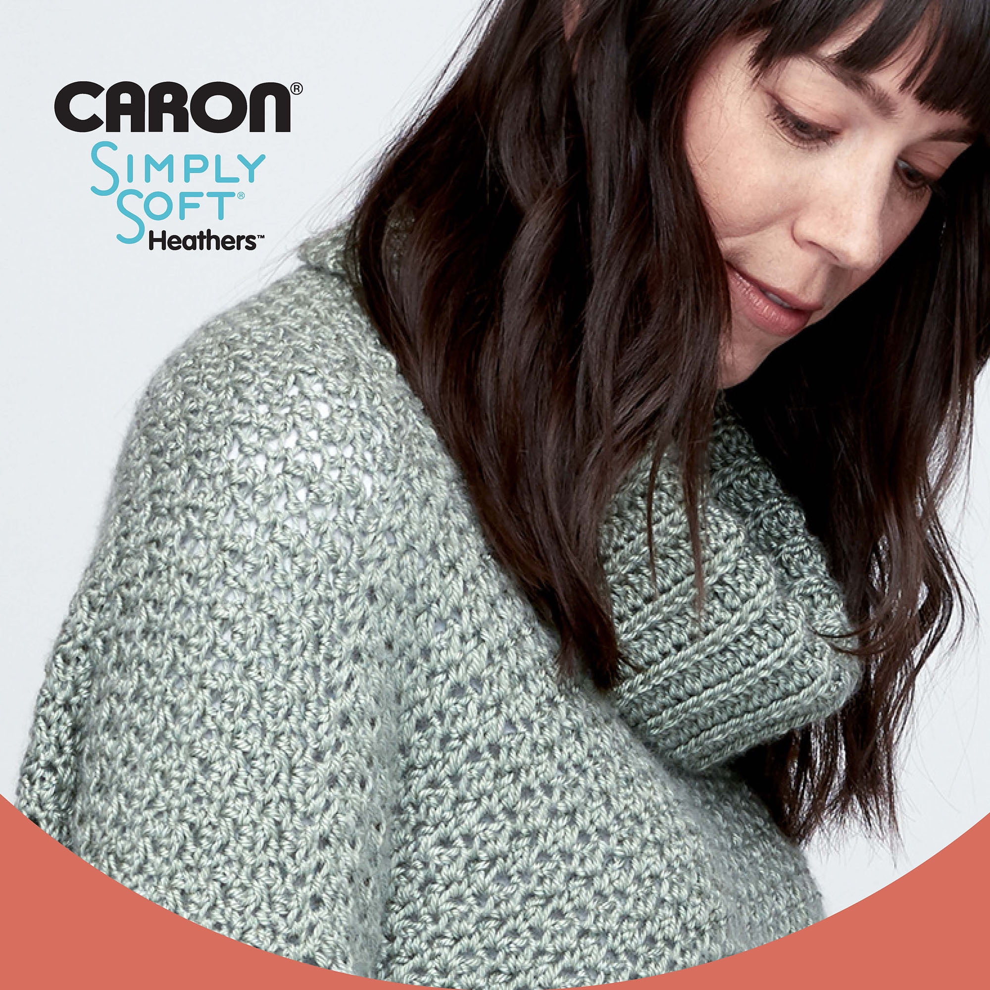 Caron® Simply Soft® Heathers™ #4 Medium Acrylic Yarn, Charcoal Heather 5oz/141.7g, 250 Yards (12 Pack)