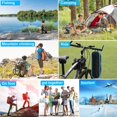 thumbnail image 4 of Silla de camping plegable portátil, silla de pesca ultraligera y compacta con bolsa de transporte, carga máxima de 210 kg, 4 of 4