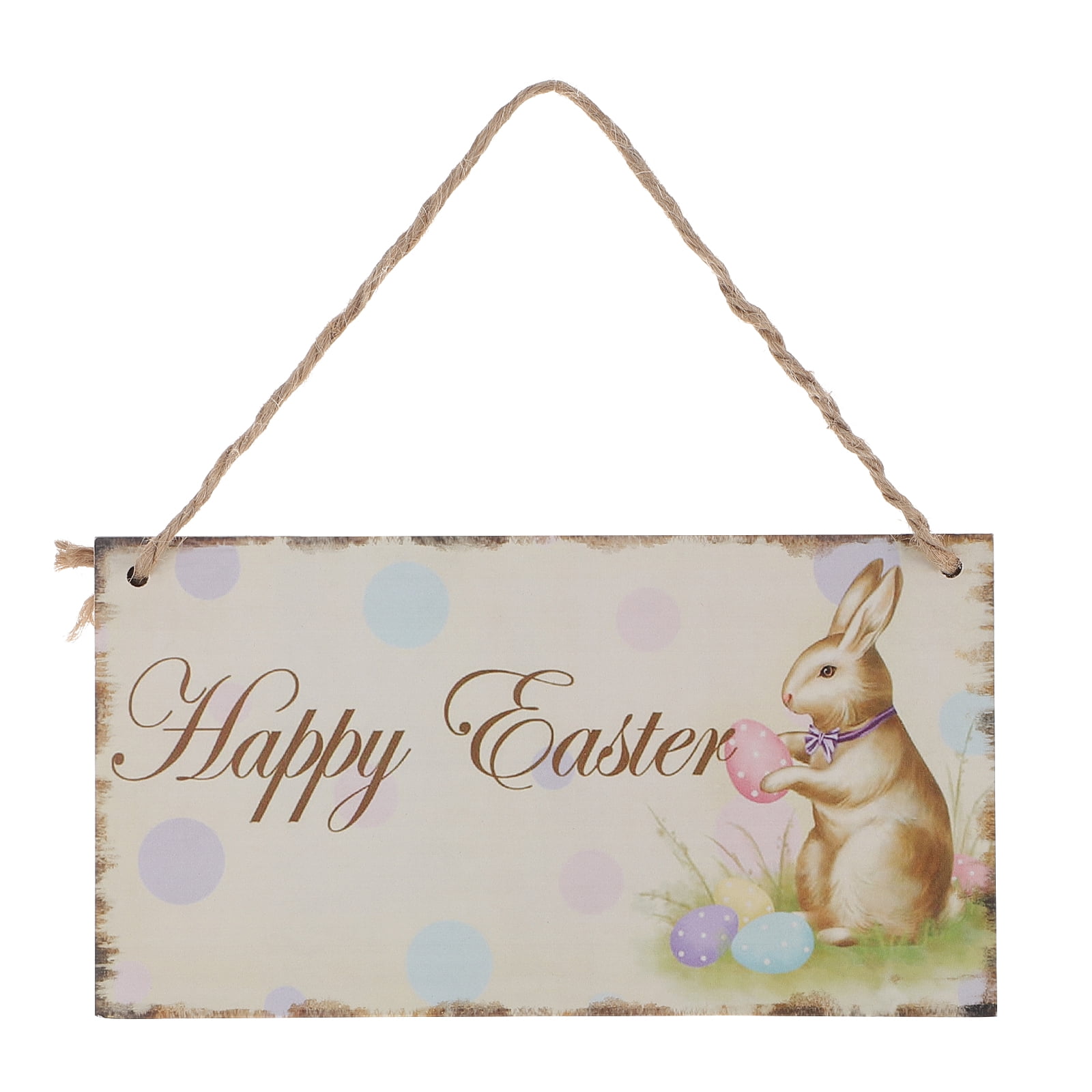 U PICK Welcome EASTER Spring FRIENDS Wood Wall Door HANGING Plaque Flowers Bunny 