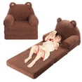 thumbnail image 1 of Sofá plegable para niños MOMCAYWEX Sherpa Teddy Bear a partir de 18 meses, 1 of 9
