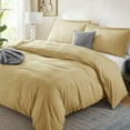 thumbnail image 2 of LammaLoe Twin Duvet Cover set, Luxury Microfiber 2 Piece Bedding Sets with Pillow Sham, Camel, 2 of 11