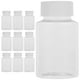 thumbnail image 4 of ColoMX 12 botellas rellenables de viaje con tapas, de plástico transparente, vacías y rellenables, para guardar medicamentos líquidos, artículos de tocador y excursiones., 4 of 8