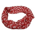 thumbnail image 3 of Pop Fashion Women's Scarf with Hidden Zipper Pocket & Pattern Print Square Geometric (Coral), 3 of 6