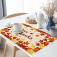 thumbnail image 3 of Fall Maple Placemats Set of 6 Leaf Thanksgiving Leaves Farmhouse Orange Ombre Heat Insulated Linen Place Mats, Washable Stain-Proof Table Mats for Dining Tables Holiday Decor 13x19inch, 3 of 9