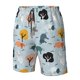 thumbnail image 4 of Balery Elephant Tree Traje de Baño Estilo Hawaiano para Hombre, Shorts de Secado Rápido con Bolsillos-Large, 4 of 6