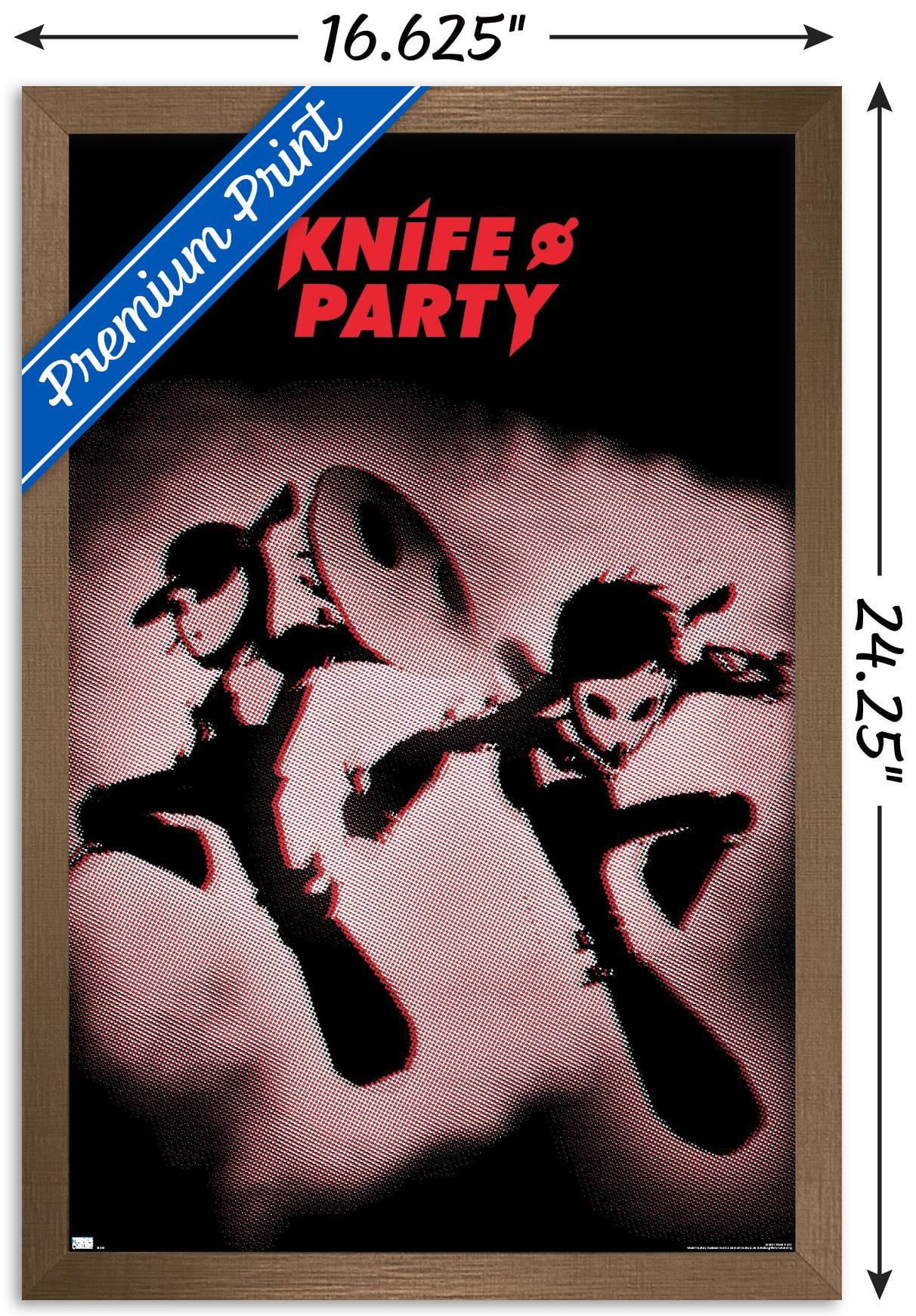 Knife Party - Battle Sirens Wall Poster, 14.725" x 22.375", Framed