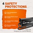 thumbnail image 4 of Cargador de batería Litime 14,6 V 10 A LiFePO4 impermeable, 4 of 9