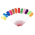 thumbnail image 4 of WHAMVOX 12Pcs Ribbon for Ribbon Dancing Training Equipment Nylon Tangerine Colorful Red Yellow, 4 of 8