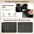 thumbnail image 5 of Costway 85 Gallon Rattan Deck Box with Waterproof Liner Universal Wheels & Gas Strut Brown, 5 of 10