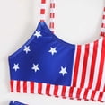 thumbnail image 4 of Girls Swimsuits 2 Piece 250Th Anniversary Bikini Set American Usa Print Swimwear Outfit Bathing Suit Red Size 10-11 Y, 4 of 5