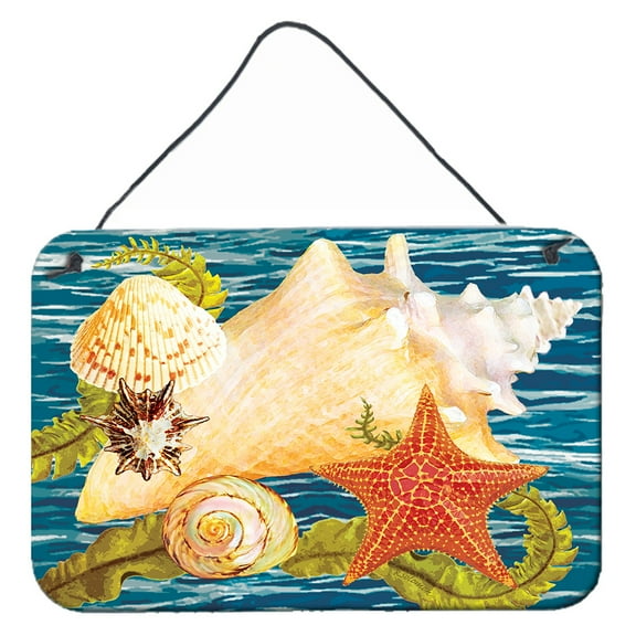 Carolines Treasures PRS4057DS812 Conch Starfish And Cockle II Wall or Door Hanging Prints  8x12 multicolor