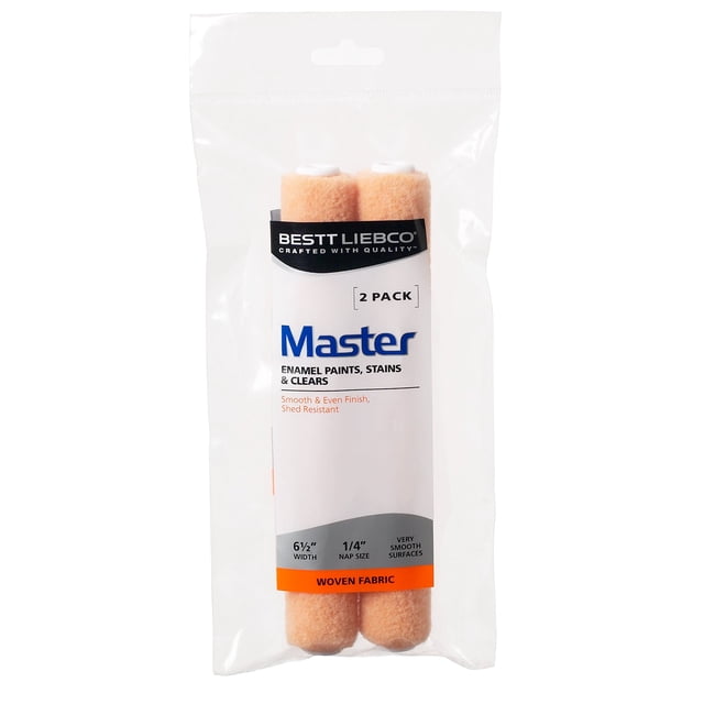 Minifundas para rodillo de pintura Bestt Liebco de 1,9 cm, paquete de 2