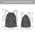 thumbnail image 4 of XMXT Unisex Drawstring Backpack for Women Men, Abstract Line Graffiti Waterproof Gym Bag String Bags for Shopping Sport Travel, s, 4 of 8