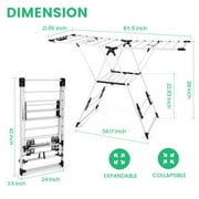Vebreda Clothes Drying Rack with Adjustable Wings
