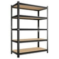 thumbnail image 2 of 5 Tier Storage Rack, Adjustable Height Shelving, Warehouse Supermarket Basement Storage, Black Requires Assembly, 2 of 7