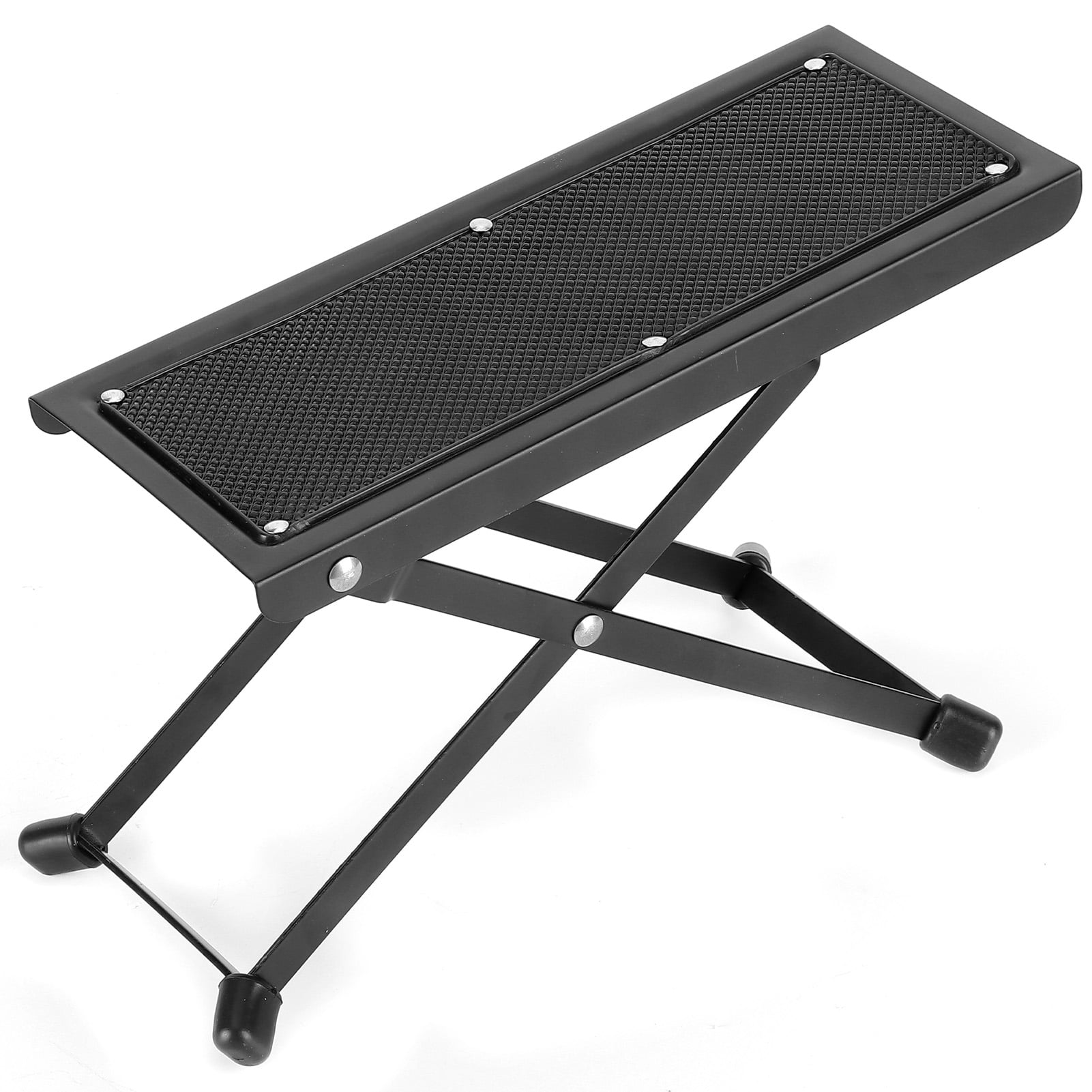 Universal Guitar Footstool, Iron Plastic 4 Level Height Bearing Capacity Guitar Foot Rest For