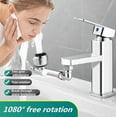 thumbnail image 5 of 2 Pcs Universal 1080?? Swivel Extension Faucet Aerator Rotate Robotic Arm Extend, 5 of 6