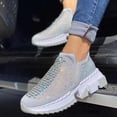 thumbnail image 1 of El nuevo estilo calza solo los zapatos corrientes de los deportes de las señoras de la plataforma del diamante artificial ocasional Wmkox8yii shalkjhdk2841, 1 of 1