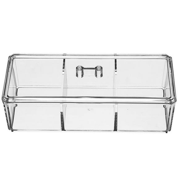 PAMINGONO 1Pack Tea Bag Storage Organizer Box in Transparent Acrylic for Efficient Item Organization and Office