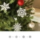 thumbnail image 4 of De Copos De Nieve Con Purpurina, 10Cm, Adornos Colgantes Para Árboles De Navidad, Decoraciones Navideñas Para El Hogar 40 Uds. Monstrate HA042680-01, 4 of 6