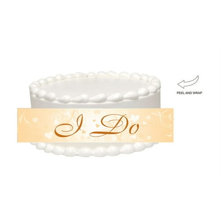 Sweet Heart I Do Edible Cake Side Photo Image Decoration