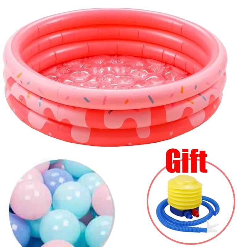 Autrucker Inflatable Baby Swimming Pool Set, Toddler Water Pool Pit