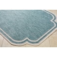 thumbnail image 3 of Hauteloom Arnola Living Room, Bedroom Patio Outdoor Area Rug - Traditional - Aqua, Cream - 2'4" x 3'9", 3 of 6