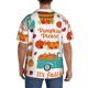 thumbnail image 3 of Fotbe Fall Pumpkins Camisa Estampada de Manga Corta para Hombre, Casual de Verano, Estilo Playero, Sin Arrugas-Medium, 3 of 5