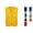 Yellow, variant on Kids Multi Pocket Utility Vest V Neck Sleeveless Solid Workwear Jacket Volunteer Activity Uniform Waistcoat Top