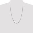 thumbnail image 7 of Diamond2Deal 10K White Gold 3.25mm Diamond-Cut Rope Chain Necklace for Men 26", 7 of 7