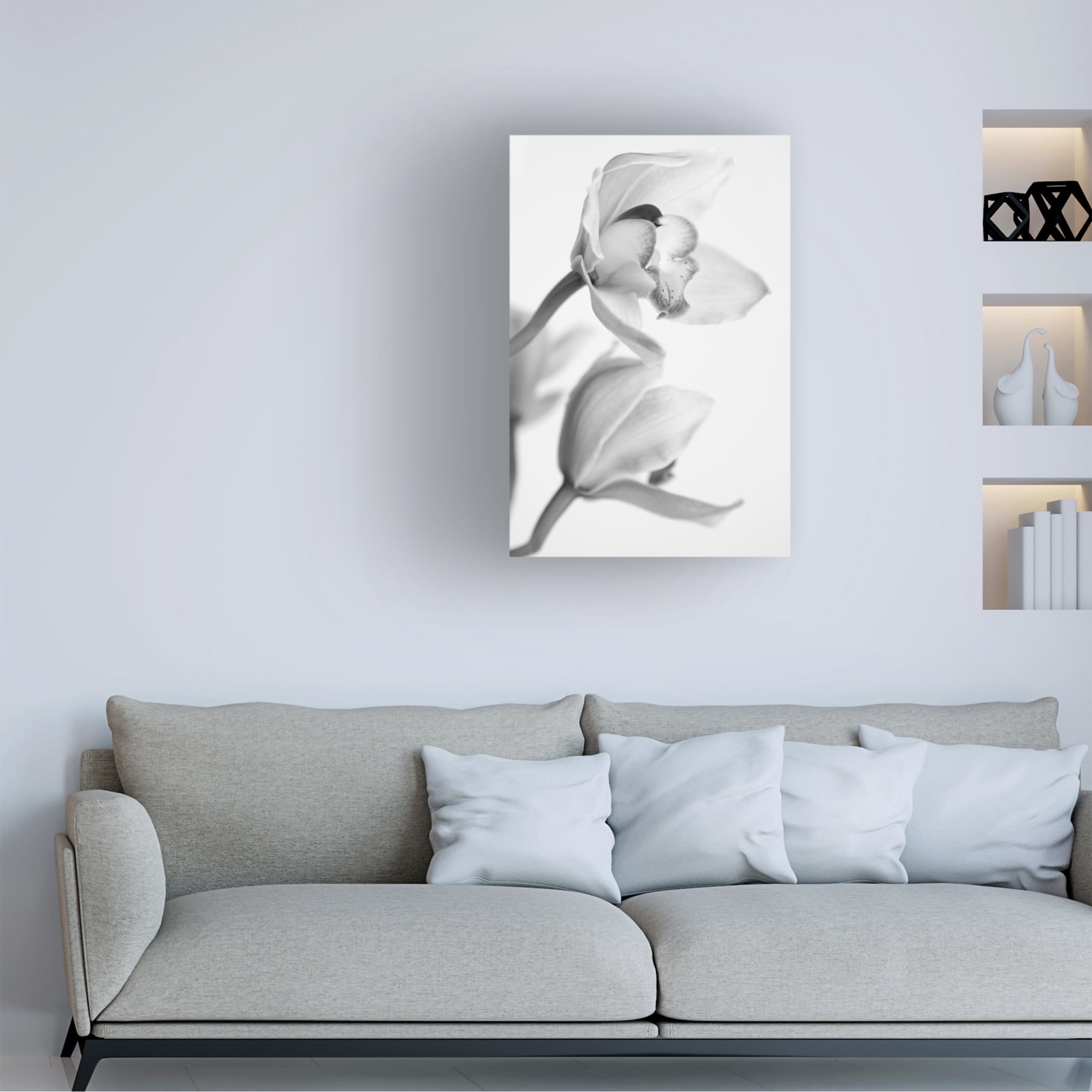 Canvas Wall Art - Igor Mandich 'Orchid' Wall Art for Living Room, Bedroom, or Office Décor by Trademark Fine Art - 12 x 19 Inches