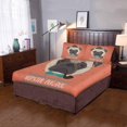 thumbnail image 2 of Juego de ropa de cama de 3 piezas ABPHQTO Hipster Pug Dog Funda nórdica Twin Size con 2 fundas de almohada, 2 of 4