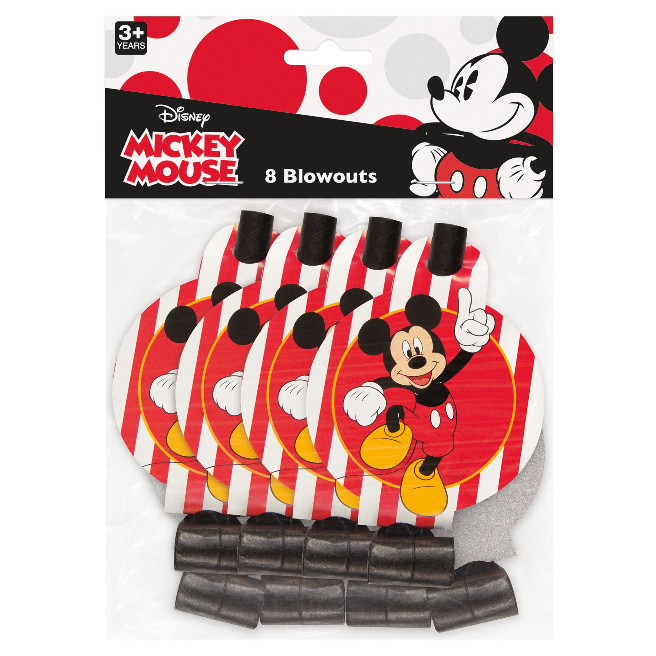 Mickey Mouse Kid-Friendly Birthday Party Supply Sets, Multicolor, 8 Count