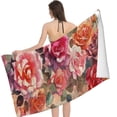 thumbnail image 2 of PHYHOO Beach Towel, Roses Floral Printed Microfiber Sand Free Pool Towel Lightweight Oversized Quick Dry  Absorbent Compact Travel Must Have for The Swimming Summer Cruise Ship Essentials 30x60in, 2 of 8