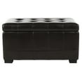 thumbnail image 2 of SAFAVIEH Small Manhattan Storage Bench Brown, 2 of 7