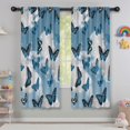 thumbnail image 5 of Blackout Kids Curtains,Lightblue Butterfly Sparkle Pattern Childrens Insulated Curtains Set Of 2,Bedroom Essentials,Toddler Room Decor 42"x63", 5 of 5