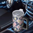 thumbnail image 6 of 40oz Pioneer Flower Floral Print Pattern Insulated Tumbler with Handle, BPA-Free Leak Proof Lid and Straws, Double Wall Vacuum, Hot 12h/Cold 34h, 6 of 6