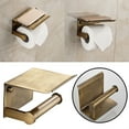 thumbnail image 1 of 1PC Toilet Paper Holder Space Aluminum Square Toilet Paper Holder Toilet Roll Paper Holder Mobile Phone Tissue Holder Toilet Paper Holder Toilet Paper Holder（5ml） Bronze, 1 of 8