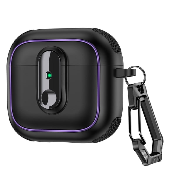 Allytechgroup for Airpods 2nd Gen / 1st Gen with Keychain, Compatible with MagSafe, Powerful Drop Protection Shockproof for Airpods 2nd Gen / 1st Gen Case, Black