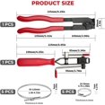 thumbnail image 2 of GHSDFBB 12 PCS For Auto/ATV CV Joint Axle Boot Clamp Pliers Tool with CV Boot Clamps Kit, 10 Crimp Bands-Ear Type Extension For Most Cars, 2 of 7