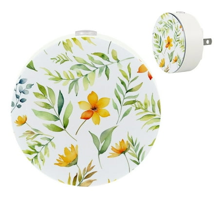 

YZUOUZY Night Light Night Lights Small Bedside Lamps Set of 2 Leaves Branch Cloudberry Flowers