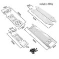 thumbnail image 3 of 5pcs Stainless Steel Front And Rear Chassis Armor Skid Plate Protector For 16 Xrt Rc Truck Car Upg Edition Ab, 3 of 5