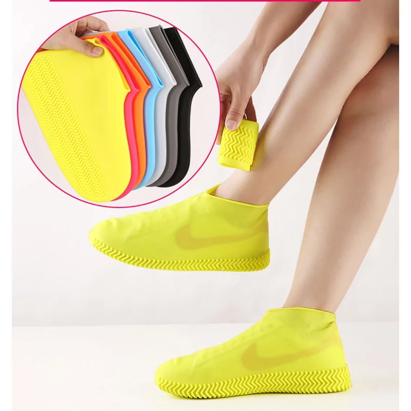 Details about   Waterproof Shoe Cover Silicone Material Unisex Protectors Rain Boots Outdoor Sho 