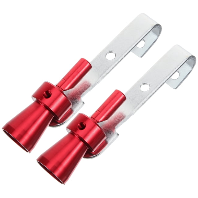 Silbatos Turbo de aleación de aluminio, silenciadores de escape con sonido Turbo, silbatos universales, 2 uds.